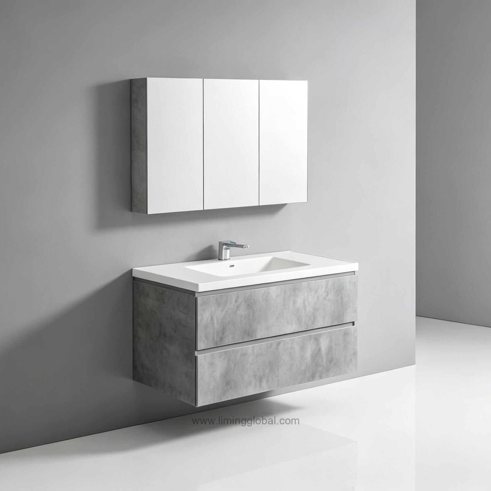 Shaoxing Liming Furniture Bathroom Vanity BC#322-100cm